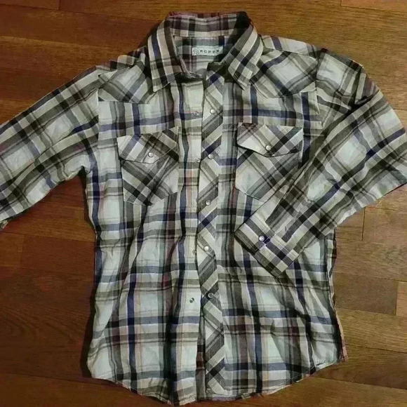 Roper Other - Youth boys Roper pearl snap button down